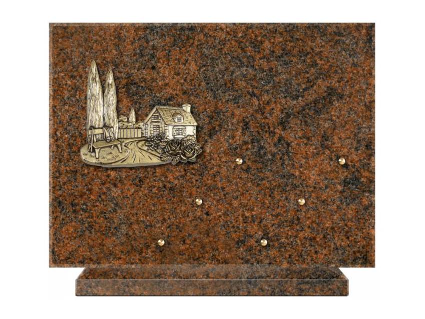 Symbolic Rectangle Granite Plaque.