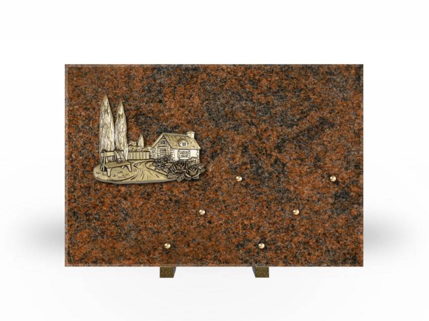 Symbolic Rectangle Granite Plaque.