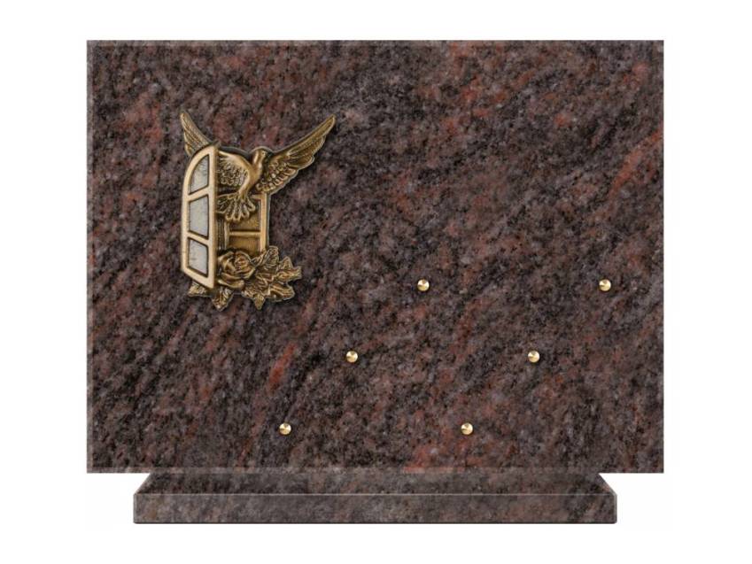 Symbolic Rectangle Granite Plaque.