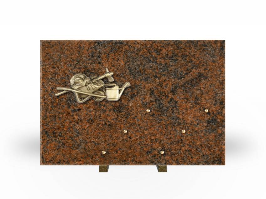 Symbolic Rectangle Granite Plaque.