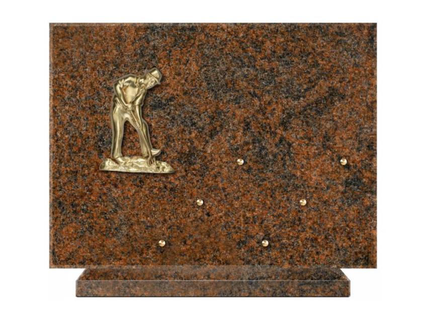 Symbolic Rectangle Granite Plaque.