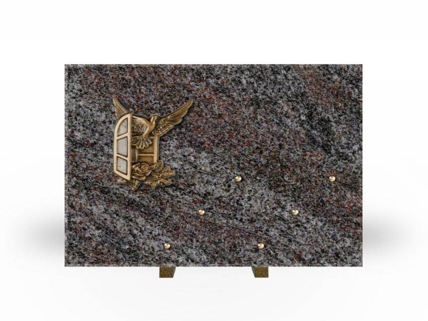 Symbolic Rectangle Granite Plaque.