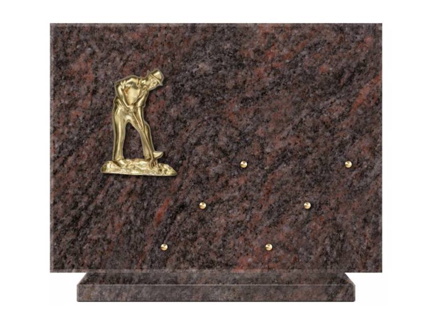 Symbolic Rectangle Granite Plaque.