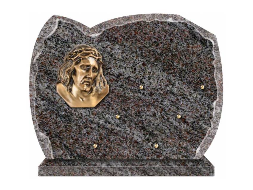 Pretty granite ornament plaque.