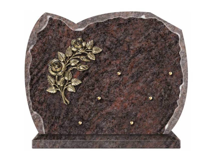 Pretty granite ornament plaque.