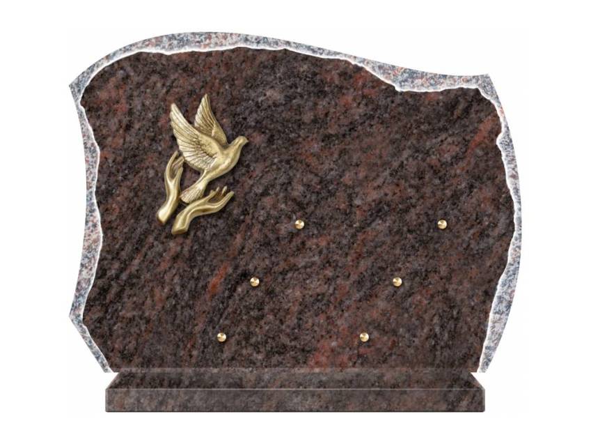 Pretty granite ornament plaque.