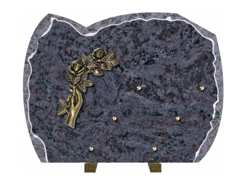 Pretty granite ornament plaque.