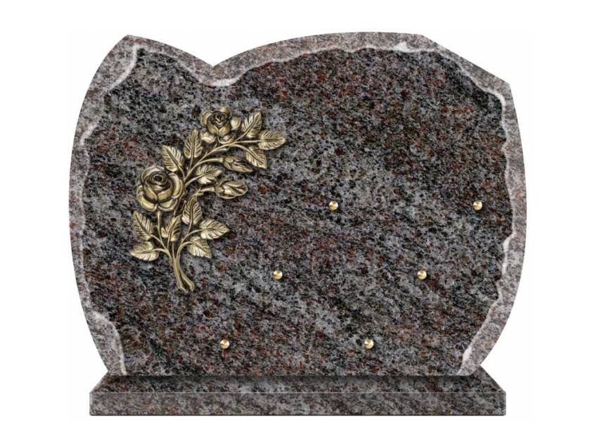 Pretty granite ornament plaque.