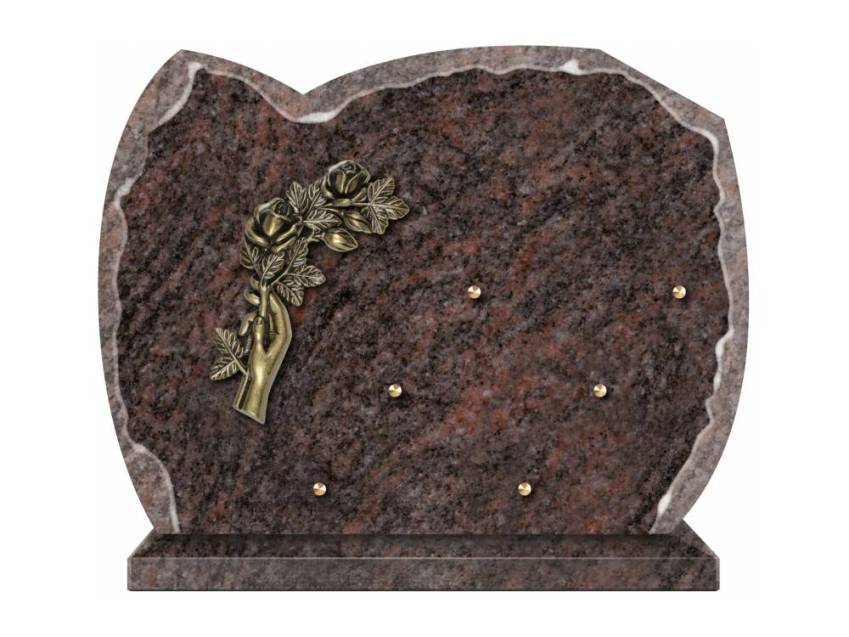 Pretty granite ornament plaque.