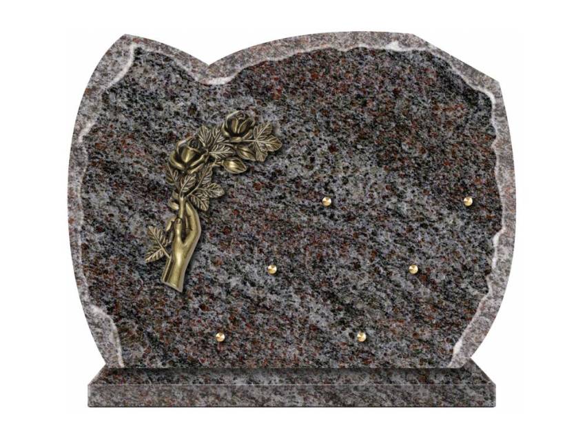 Pretty granite ornament plaque.