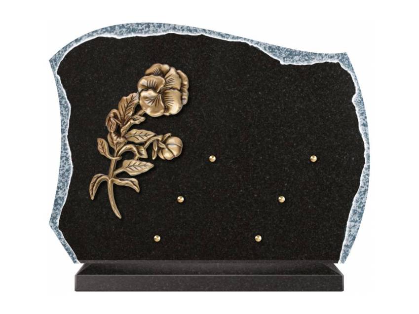 Pretty granite ornament plaque.