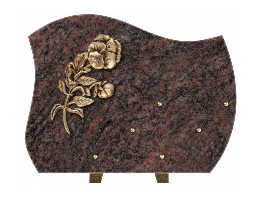 Aromira funeral plaque