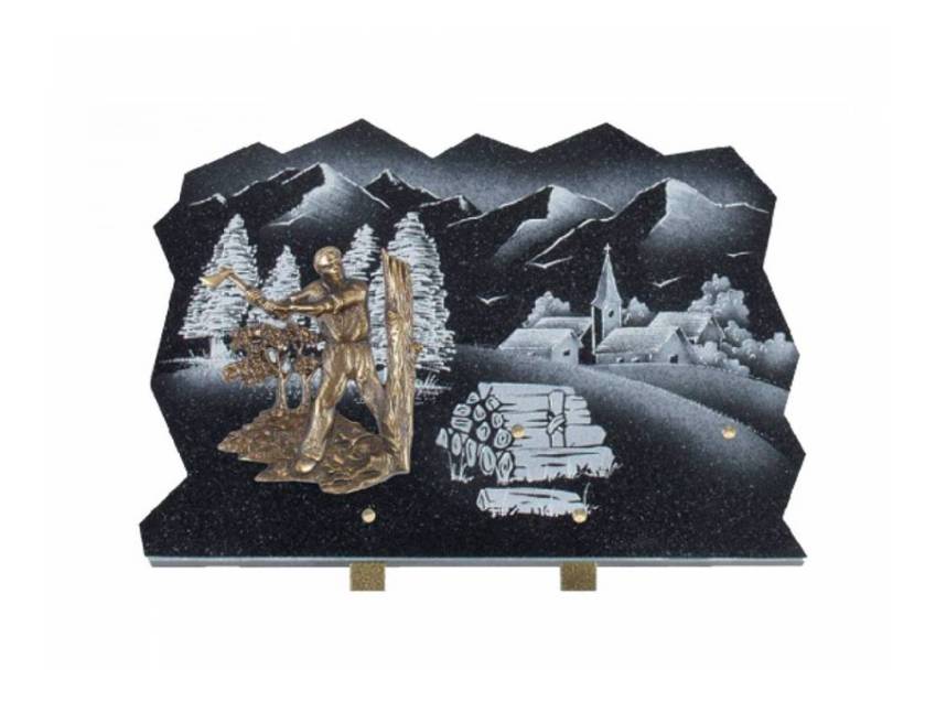 Handmade fabulous Granite Plaque.