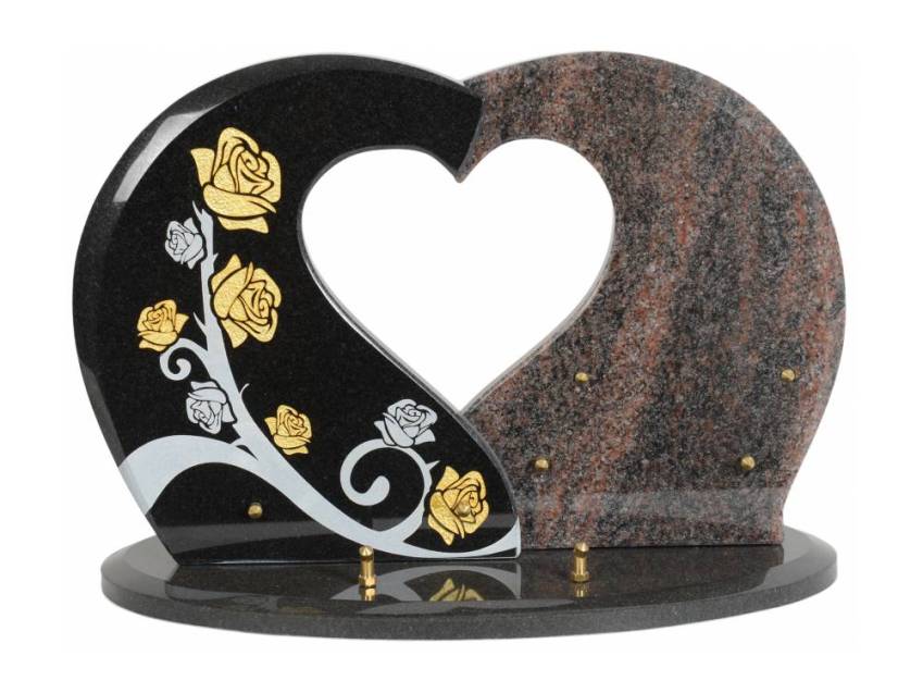 Granite Heart Collection Plaque.