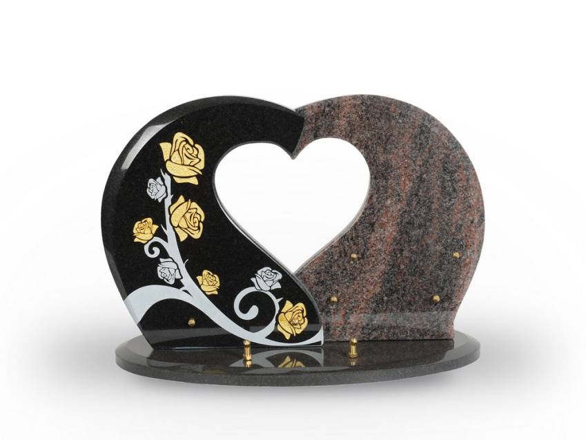 Granite Heart Collection Plaque.