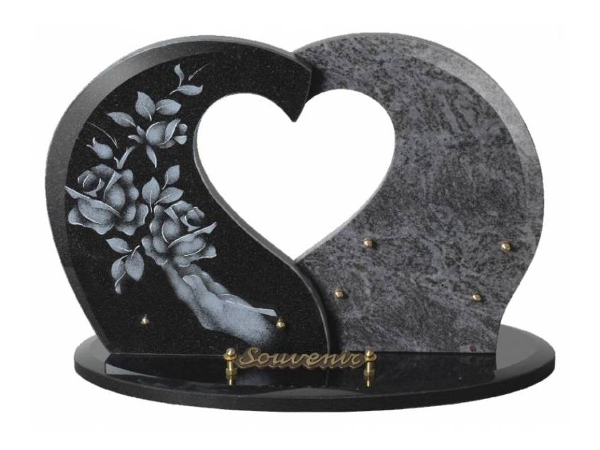 Granite Heart Bucolic Plaque.