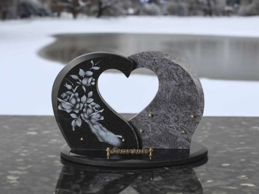 Granite Heart Bucolic Plaque.