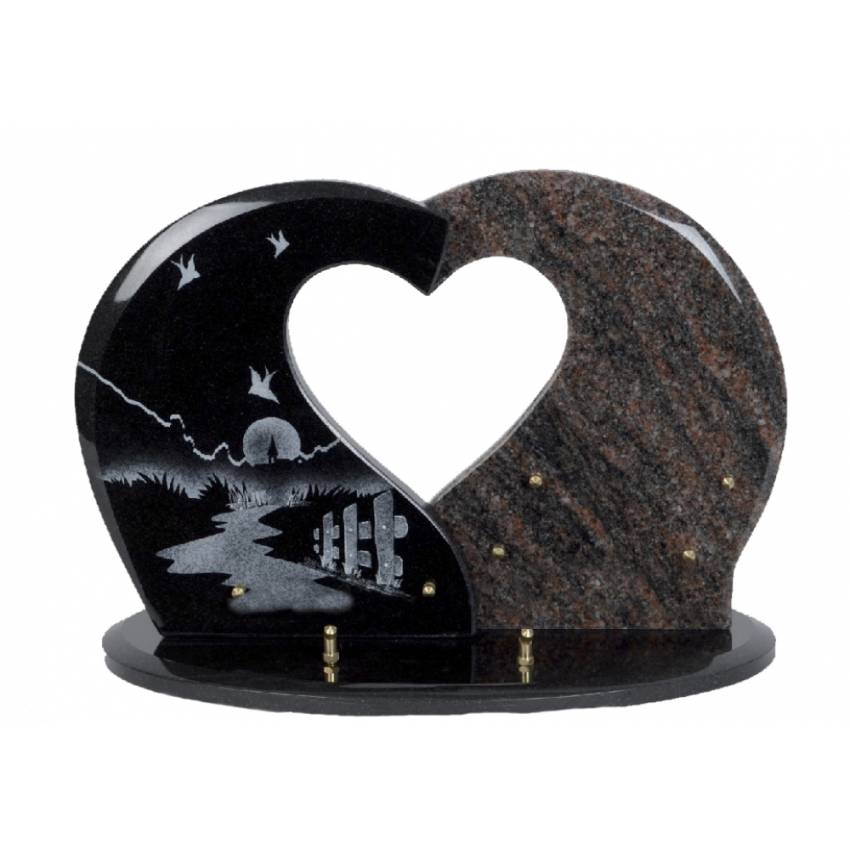 Granite Heart Bucolic Plaque.