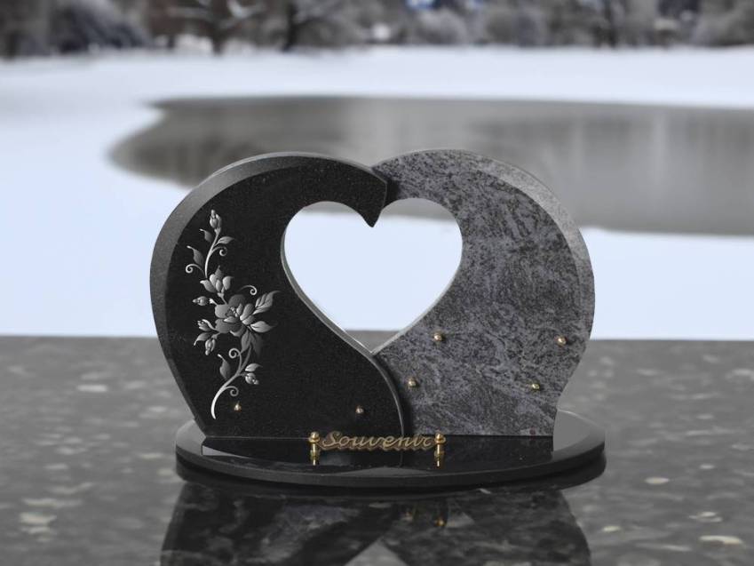 Granite Plaque Sentimental Heart.