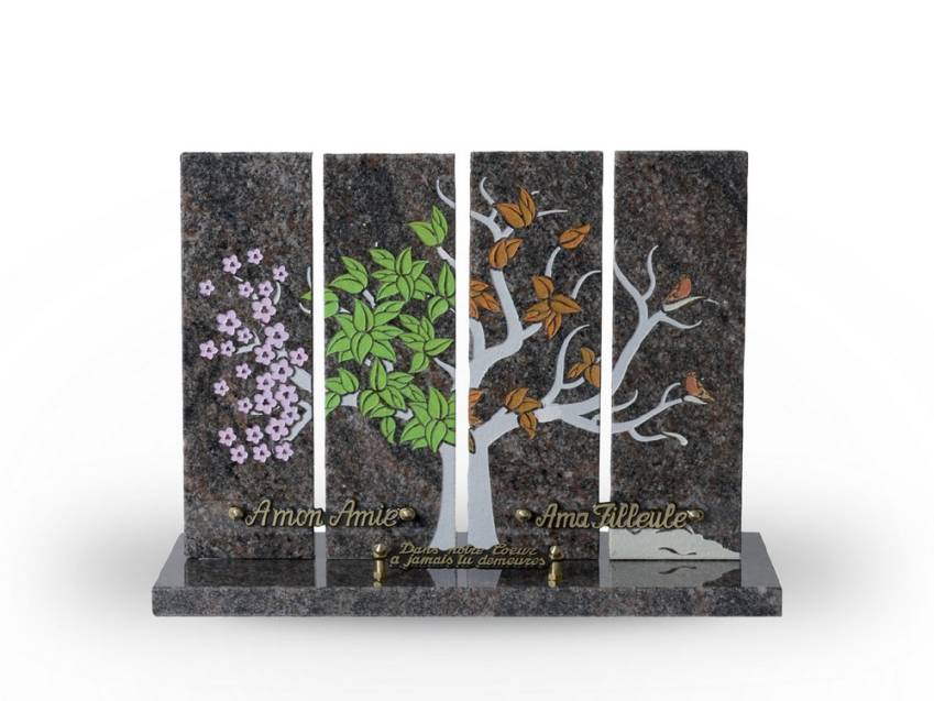 Symbolic Granite Rectangle Plaque.