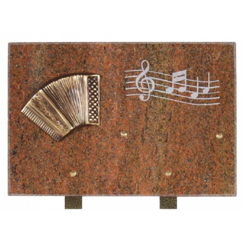 Plaque Granit Rectangle solenelle