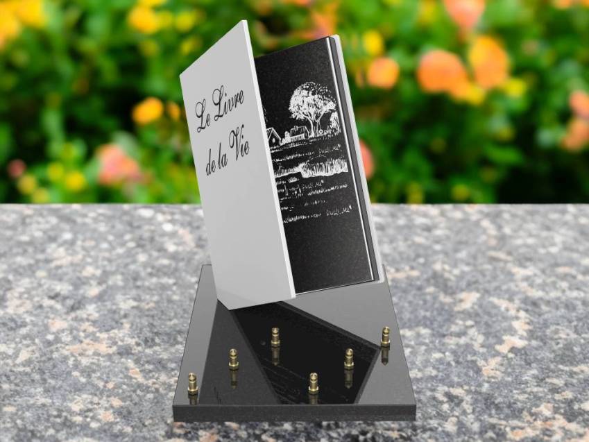 Plaque Granit Livre symbolique