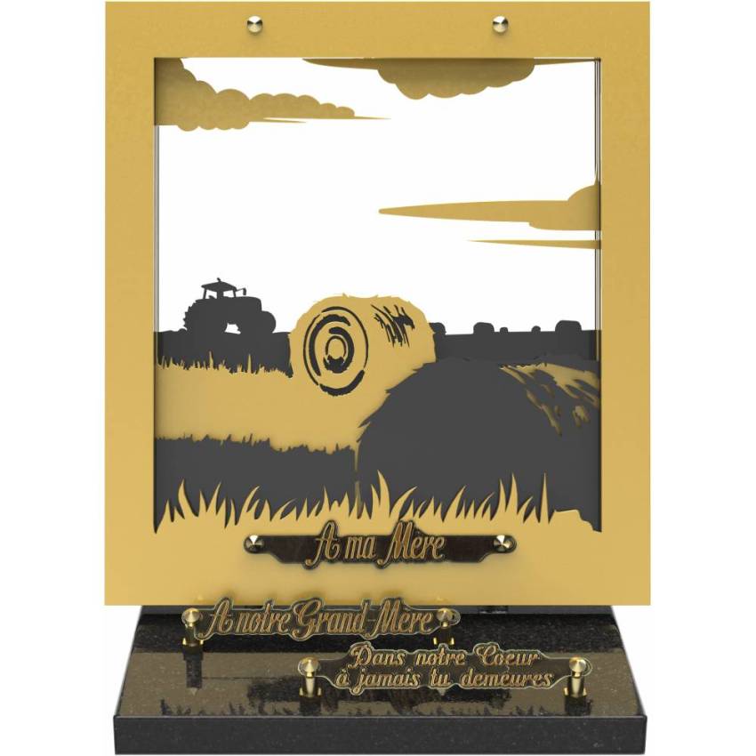 Seashelli mortuary plaque