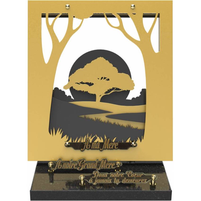 Seashelli mortuary plaque