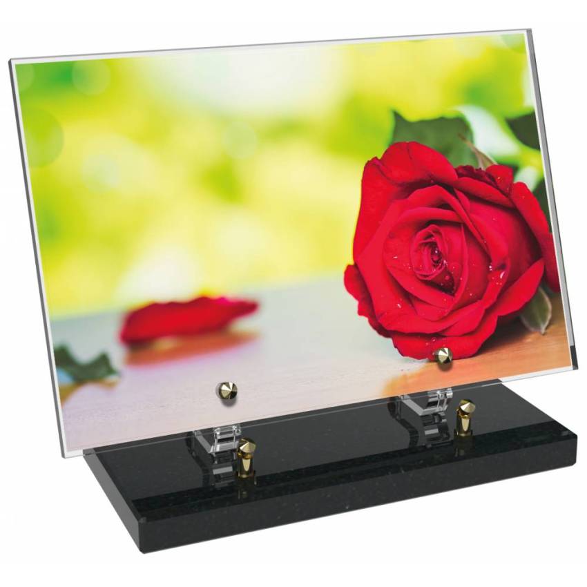 Plaque Plexiglas Rectangle fleurs emblématiques