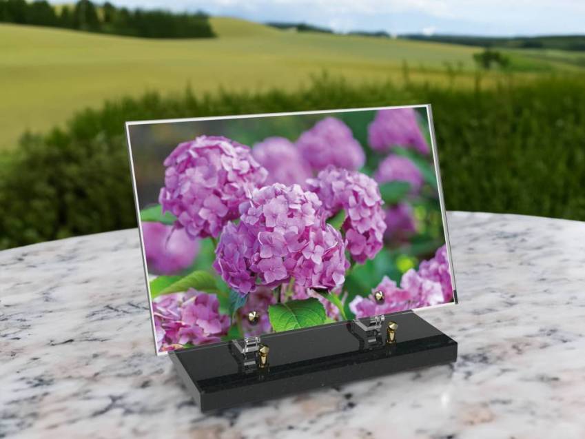 Plaque Plexiglas Rectangle fleurs emblématiques