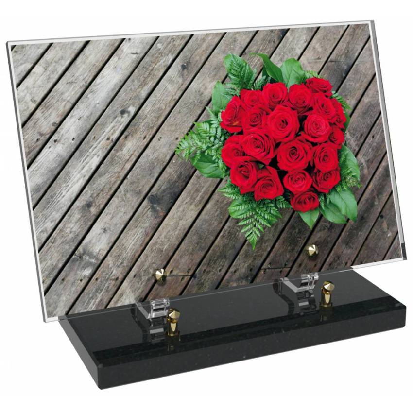 Plaque Plexiglas Rectangle fleurs emblématiques