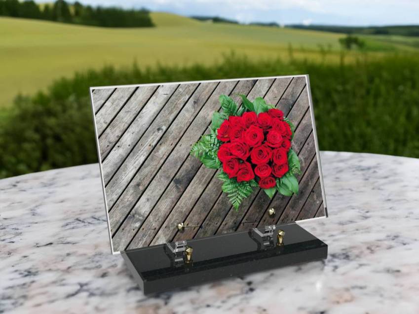 Plaque Plexiglas Rectangle fleurs emblématiques