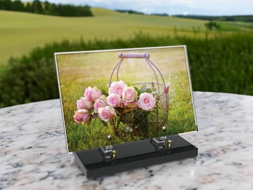 Plaque Plexiglas Rectangle fleurs emblématiques