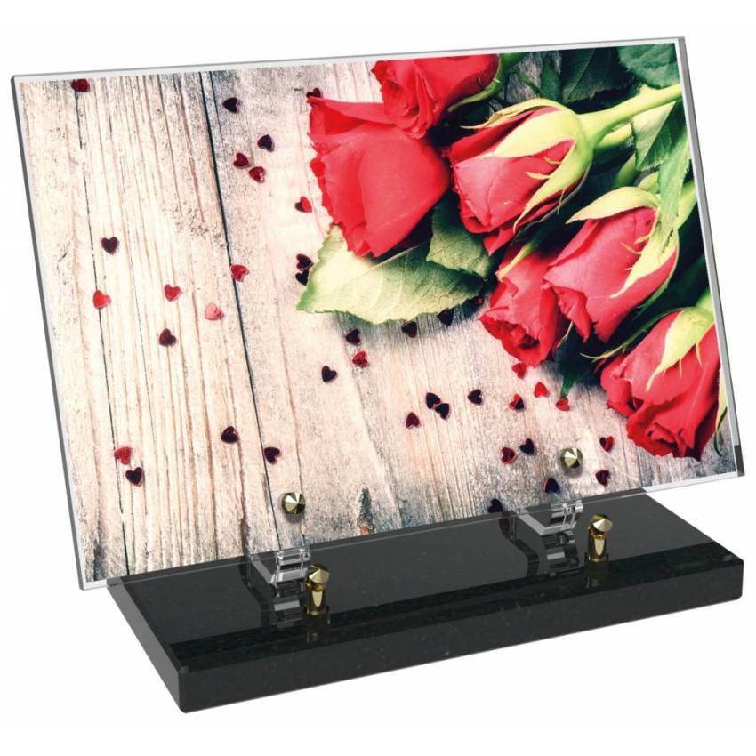Plaque Plexiglas Rectangle fleurs emblématiques