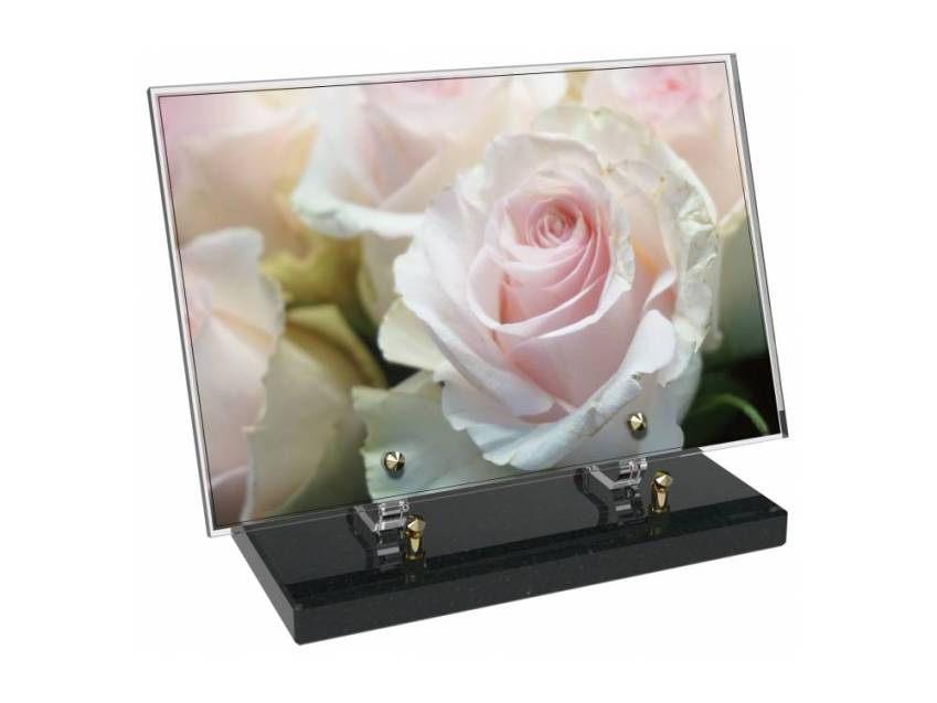 Plaque Plexiglas Rectangle fleurs emblématiques