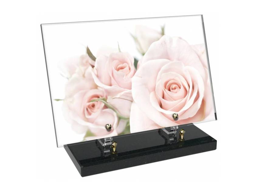 Plaque Plexiglas Rectangle fleurs emblématiques