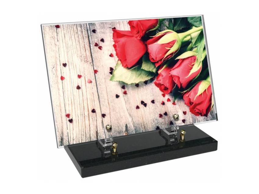 Plaque Plexiglas Rectangle fleurs emblématiques