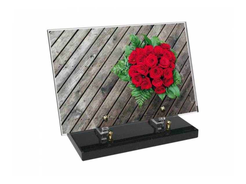 Plaque Plexiglas Rectangle fleurs emblématiques