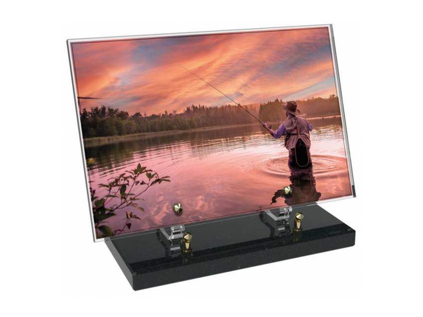 Peach Rectangle Plexiglas Plate
