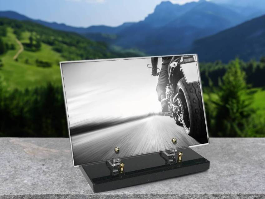 Premium Motorcycle Rectangle Plexiglas Sign