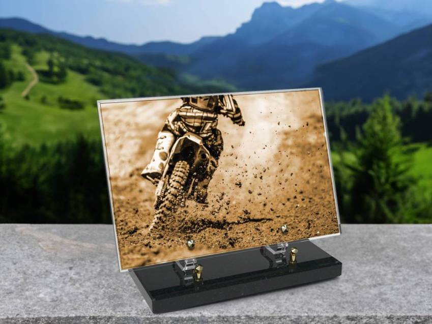 Premium Motorcycle Rectangle Plexiglas Sign