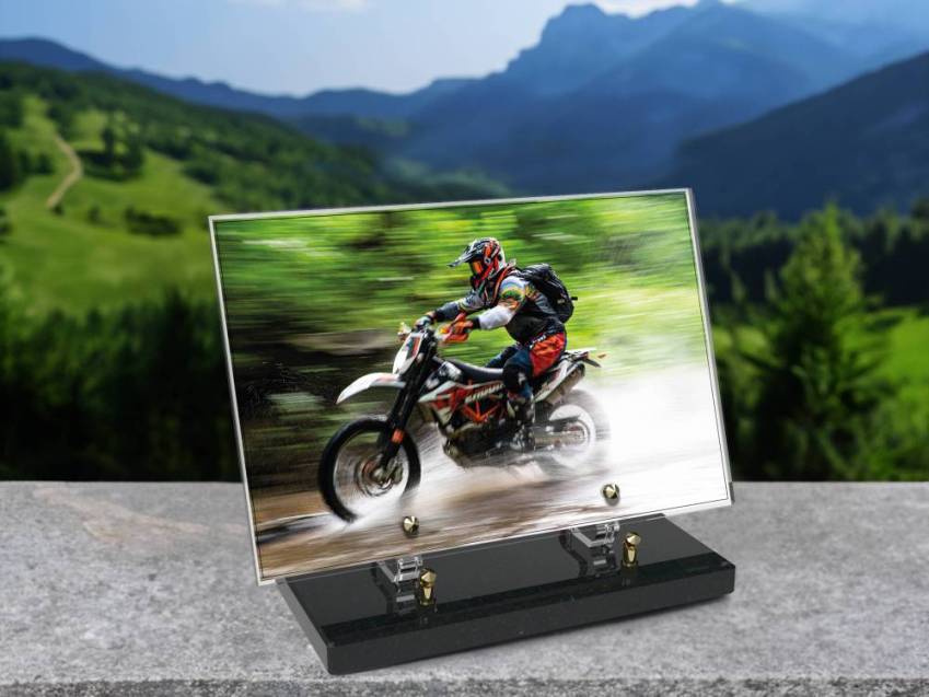 Premium Motorcycle Rectangle Plexiglas Sign