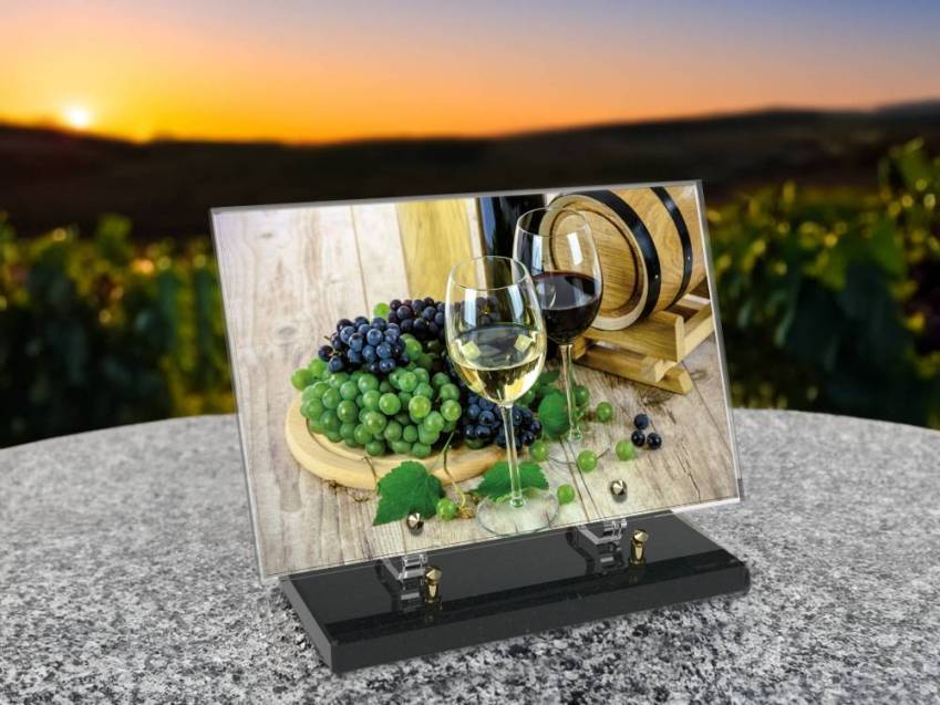 Single Vine Rectangle Plexiglas Plate