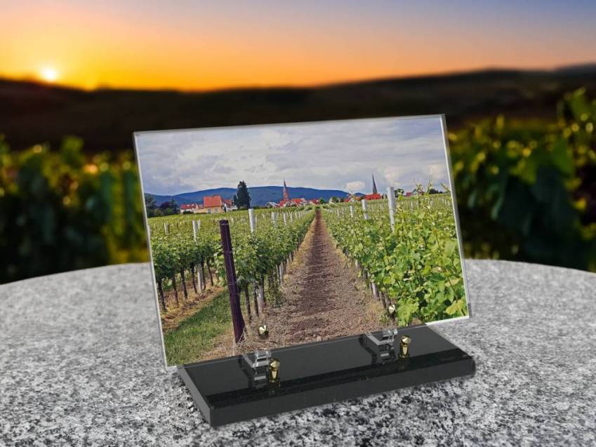 Plaque funéraire Vigne
