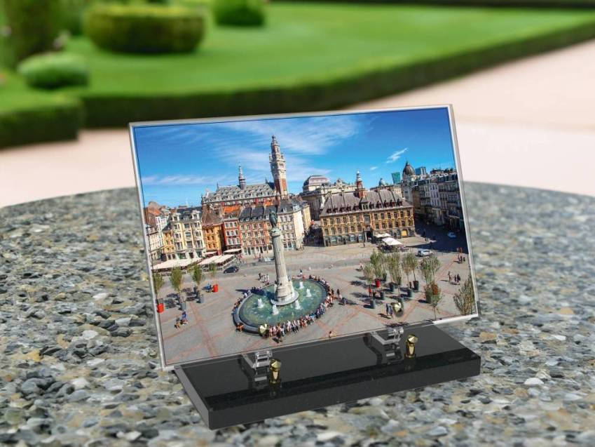 Plaque Plexiglas Rectangle honneur aux régions