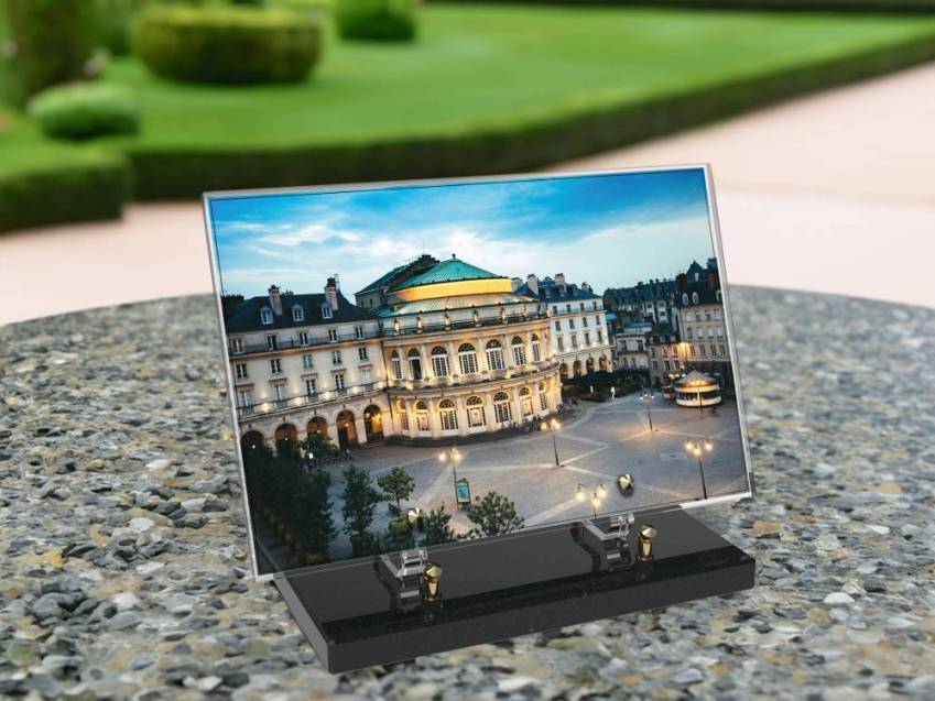 Plaque Plexiglas Rectangle honneur aux régions