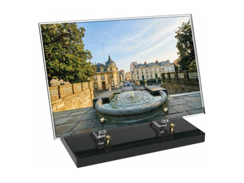 Plaque Plexiglas Rectangle honneur aux régions
