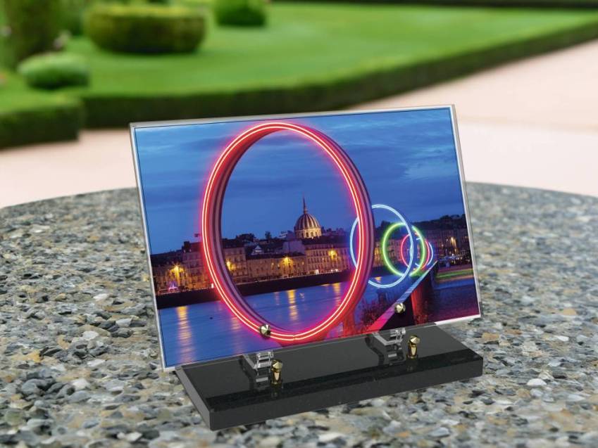 Plaque Plexiglas Rectangle honneur aux régions
