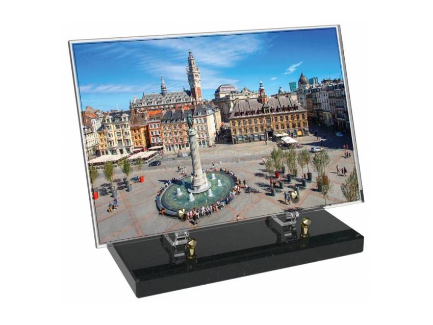 Plaque Plexiglas Rectangle honneur aux régions
