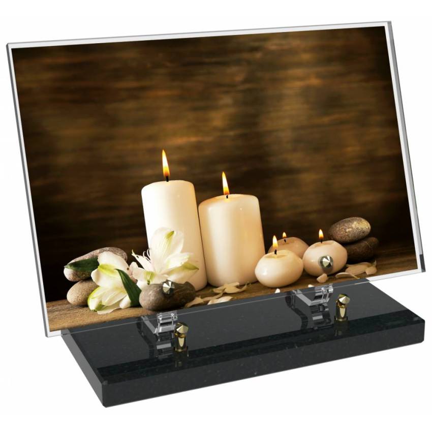 Plaque Plexiglas Rectangle typique bougie
